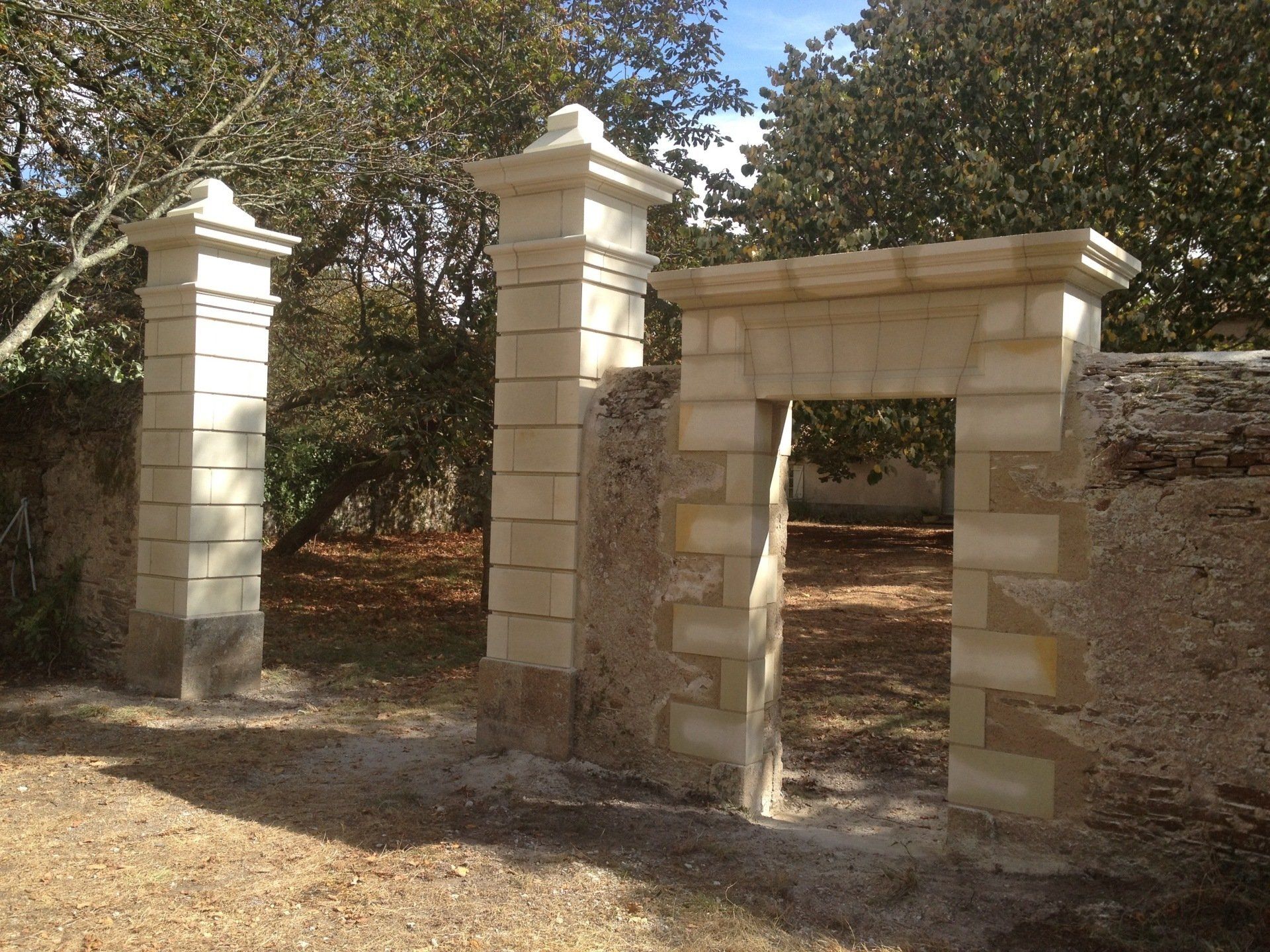 Piliers après travaux