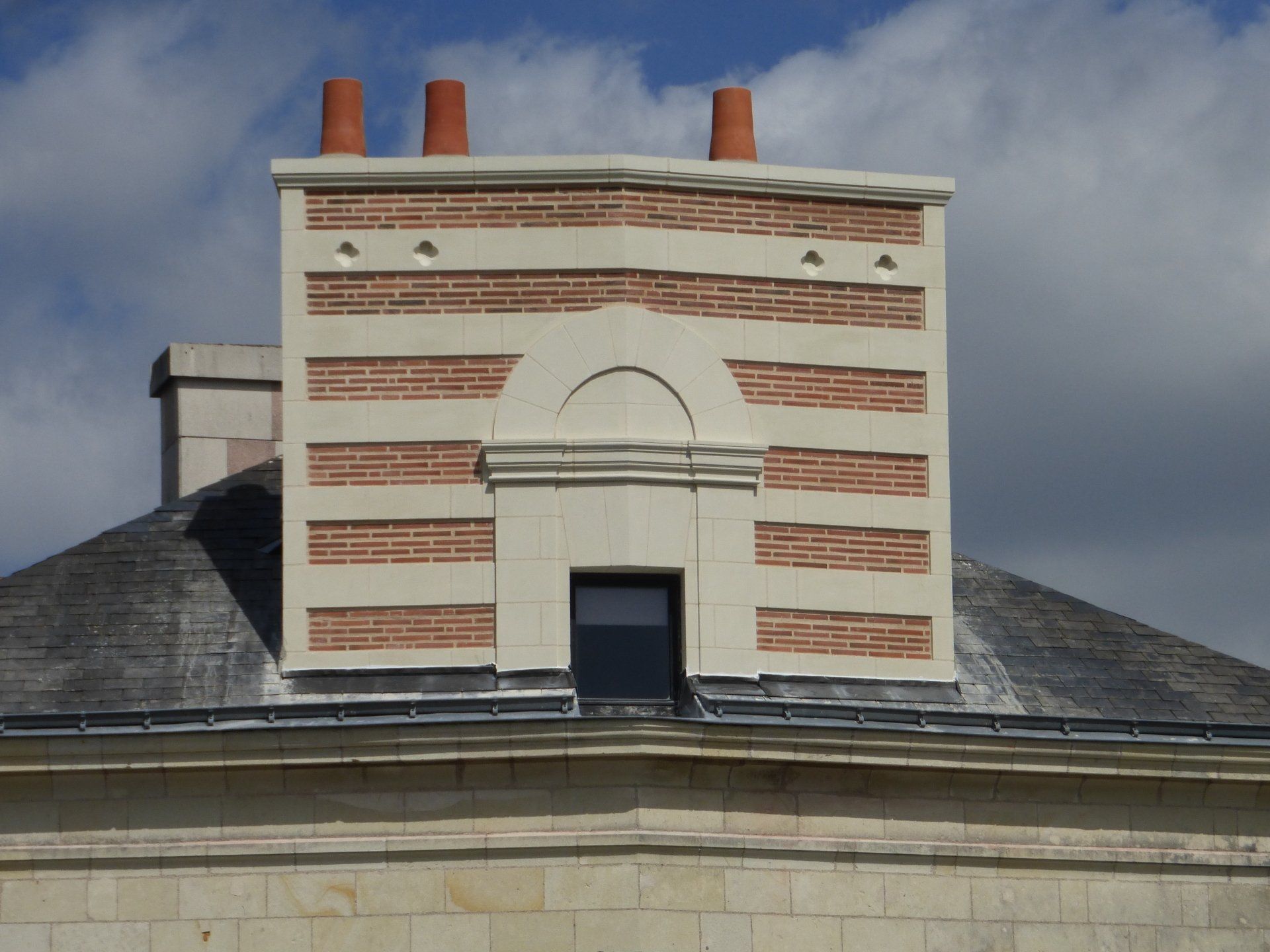 Souche de cheminée après travaux