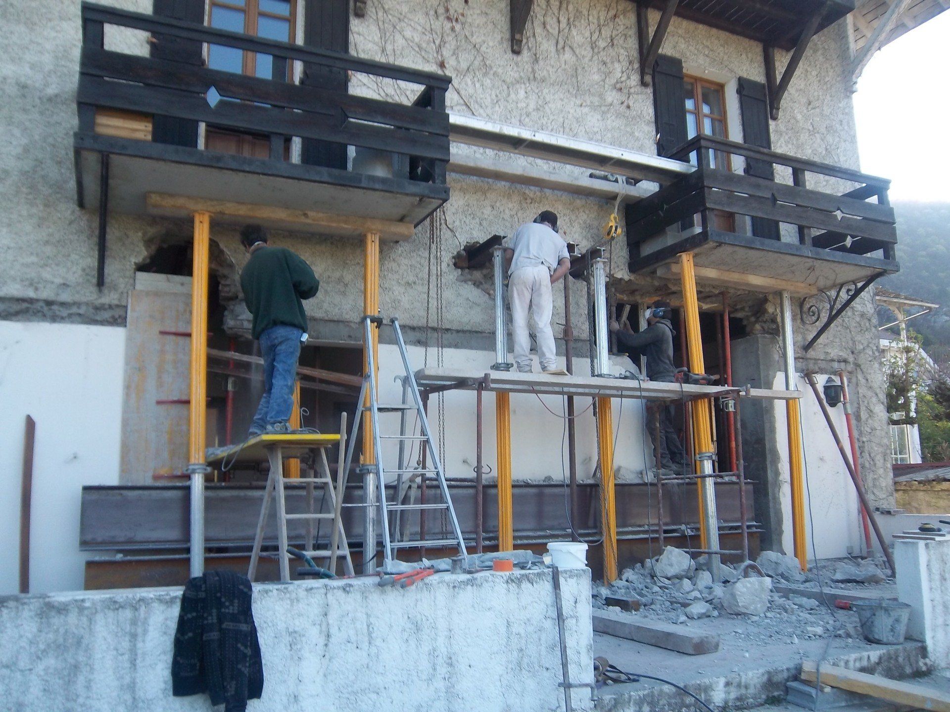 Travaux de maçonnerie