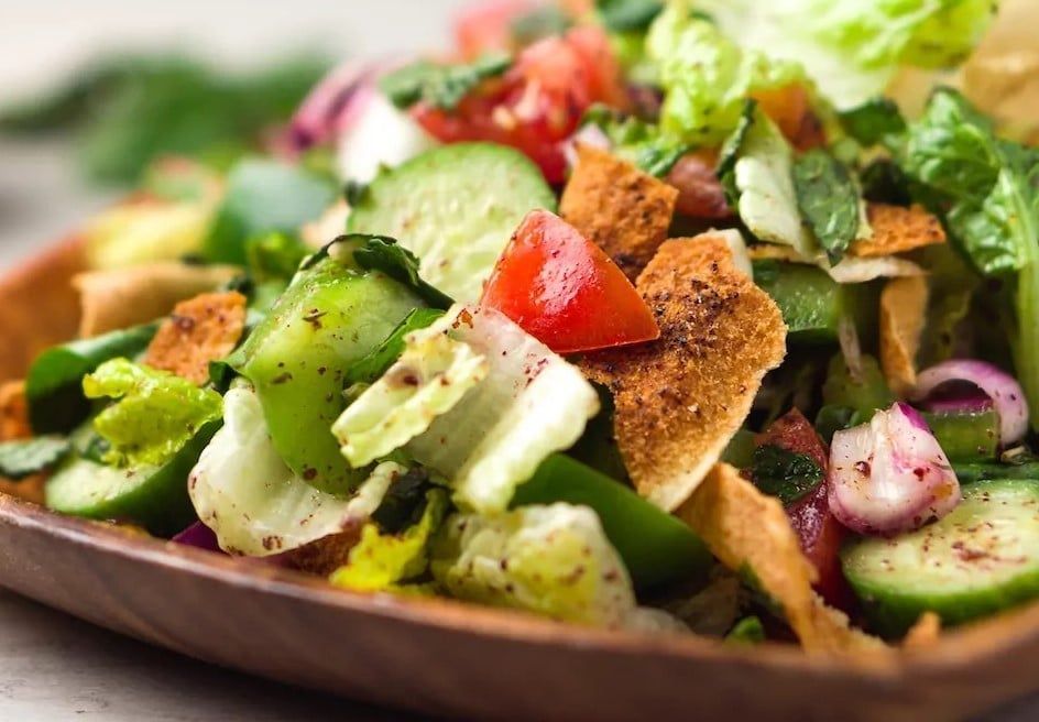 Salades avec épices