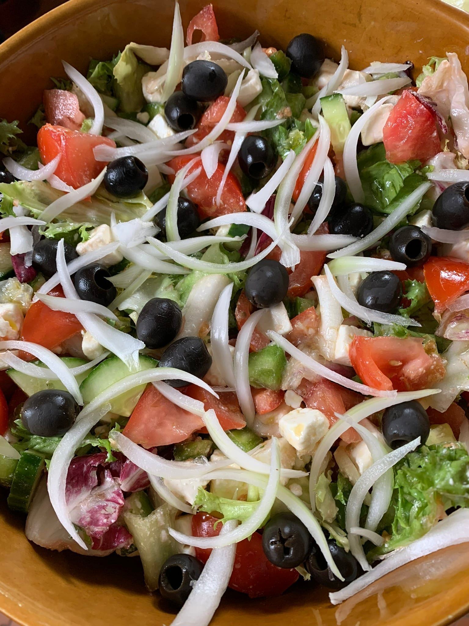Salades avec légumes