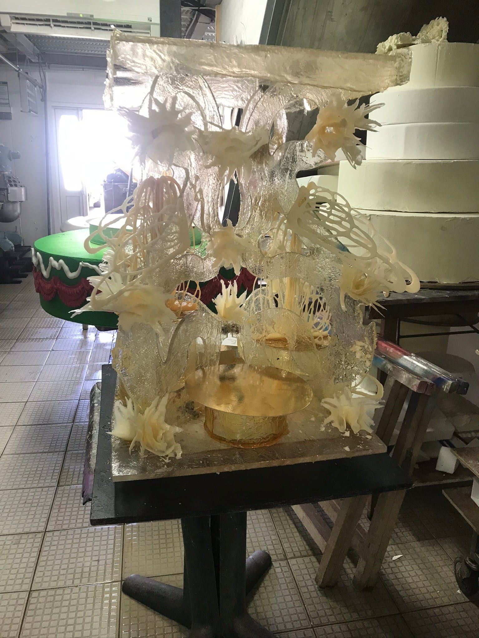 Gâteau de mariage fin