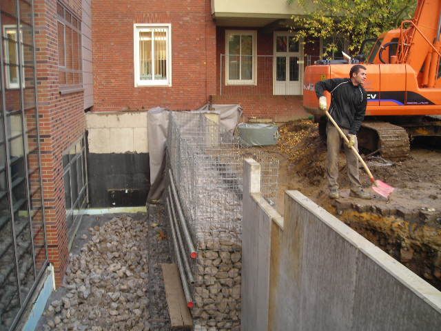 Bauarbeiten mit Bagger