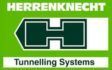 Logo de Herrenknecht Tunnelling Systems : rectangle vert et blanc avec du texte et une icône stylisée de tunnelier.