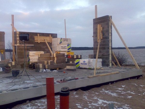 Talon rakennustyömaa