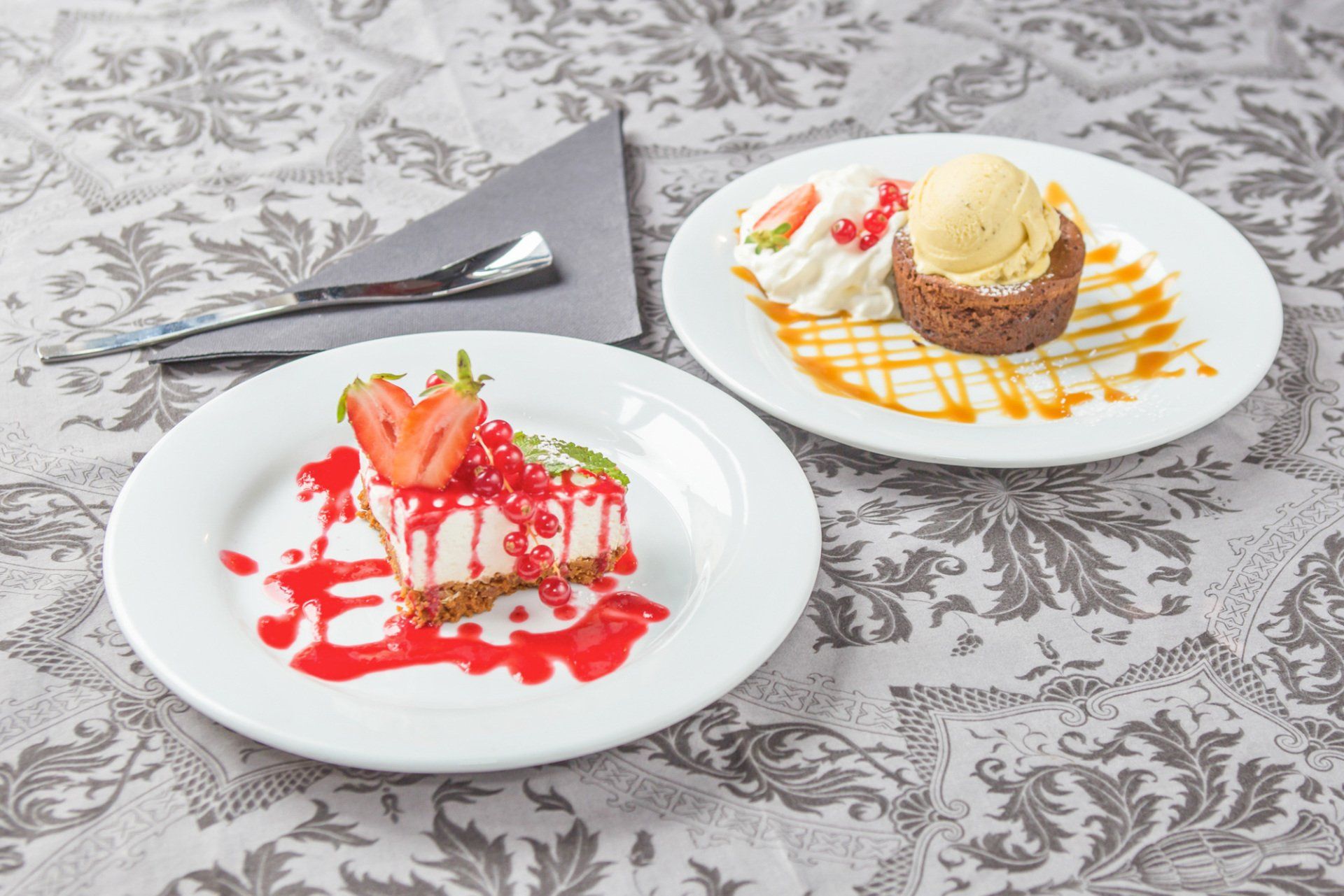 Menu avec dessert compris