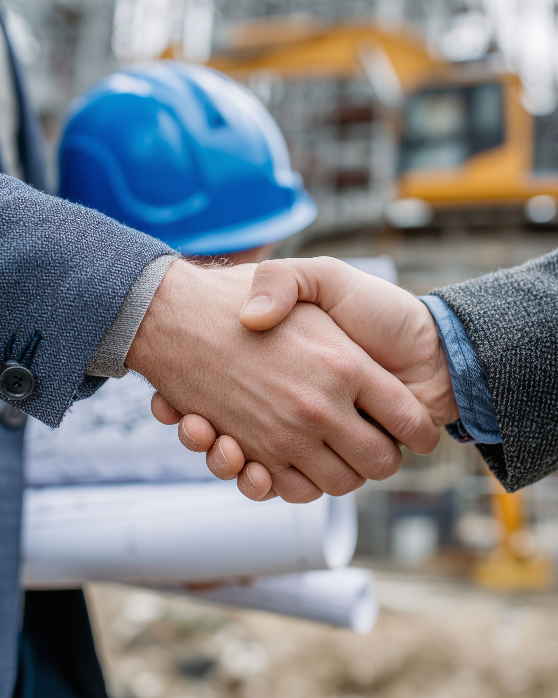 Poignée de main entre un professionnel et son client