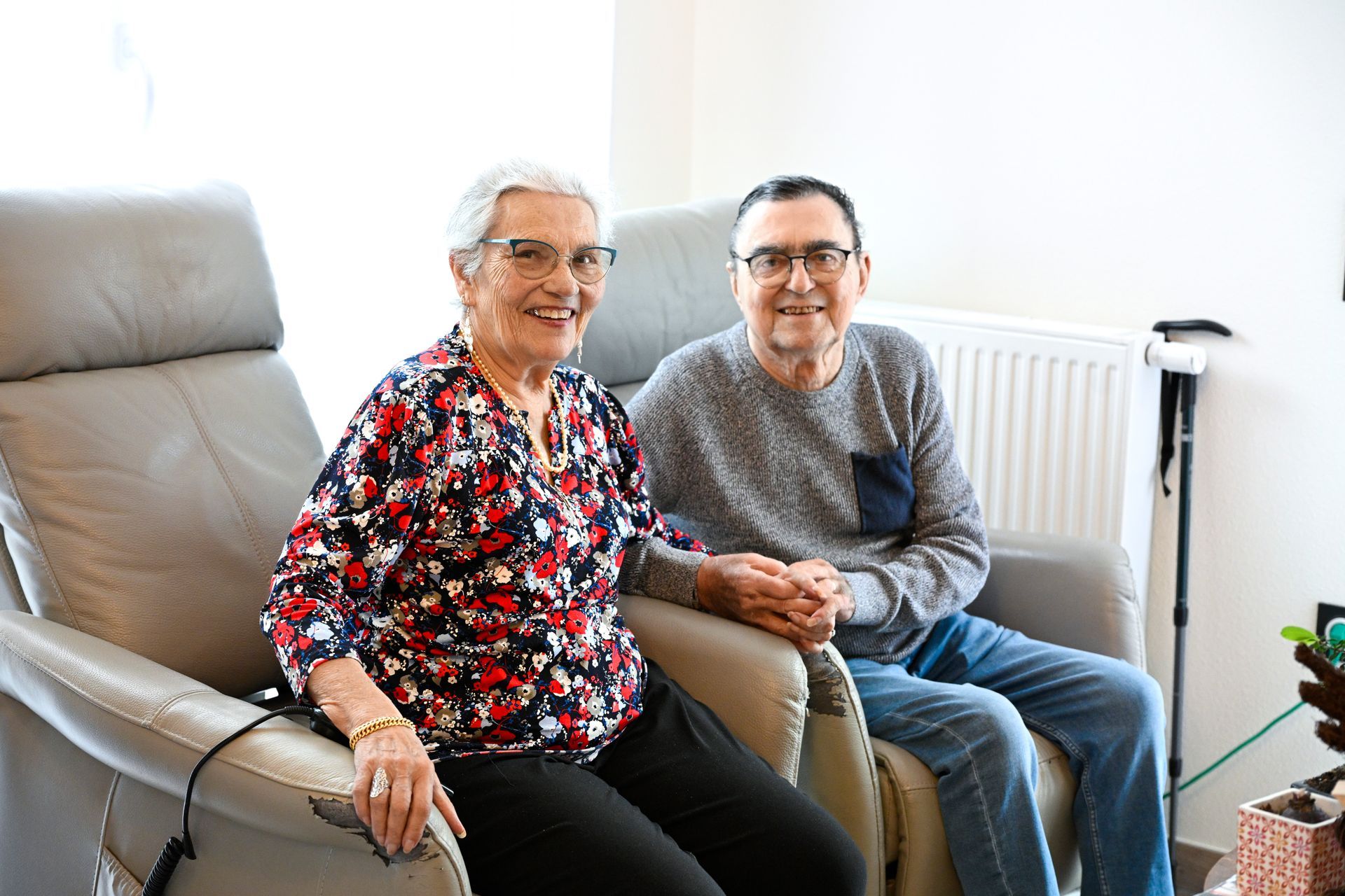 Photo d'un couple de résidents.