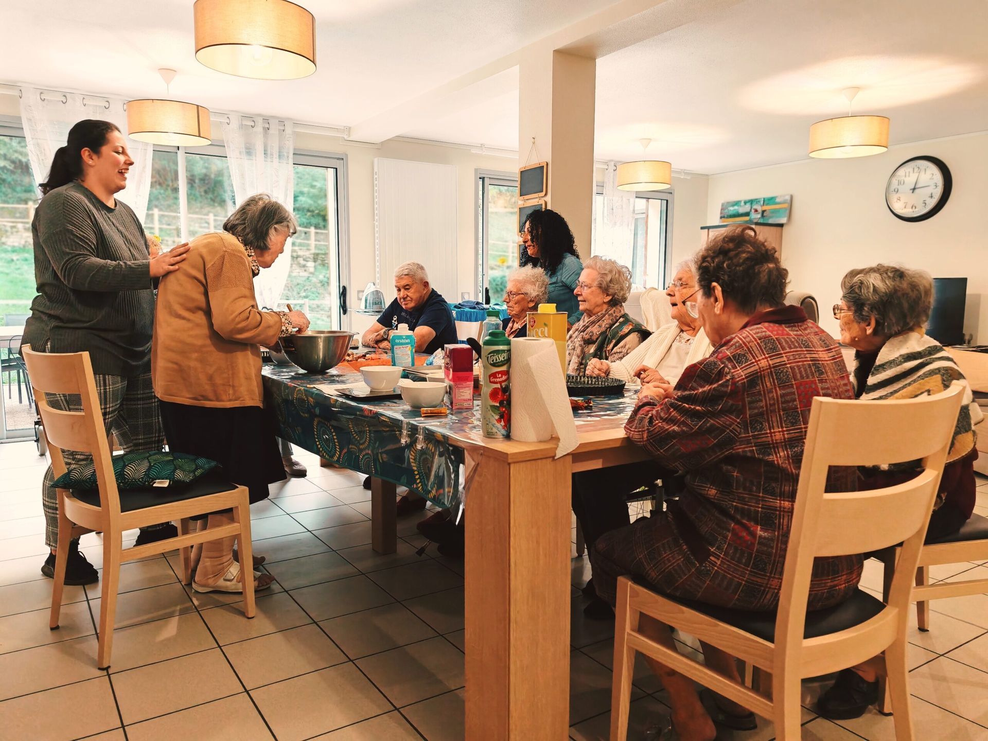 Photo d'une activité collective. 