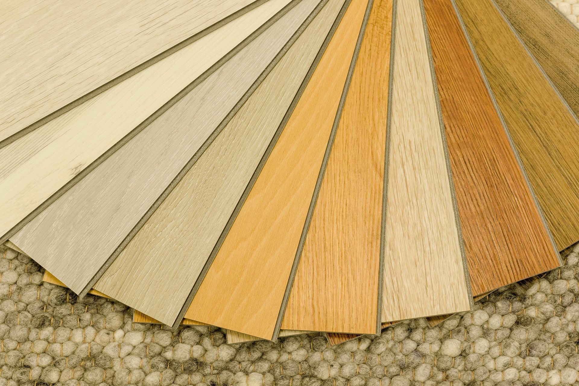 Différentes couleurs de sols en vinyle