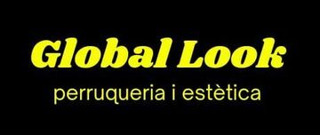 El logo amarillo para una apariencia global perruqueria i estética