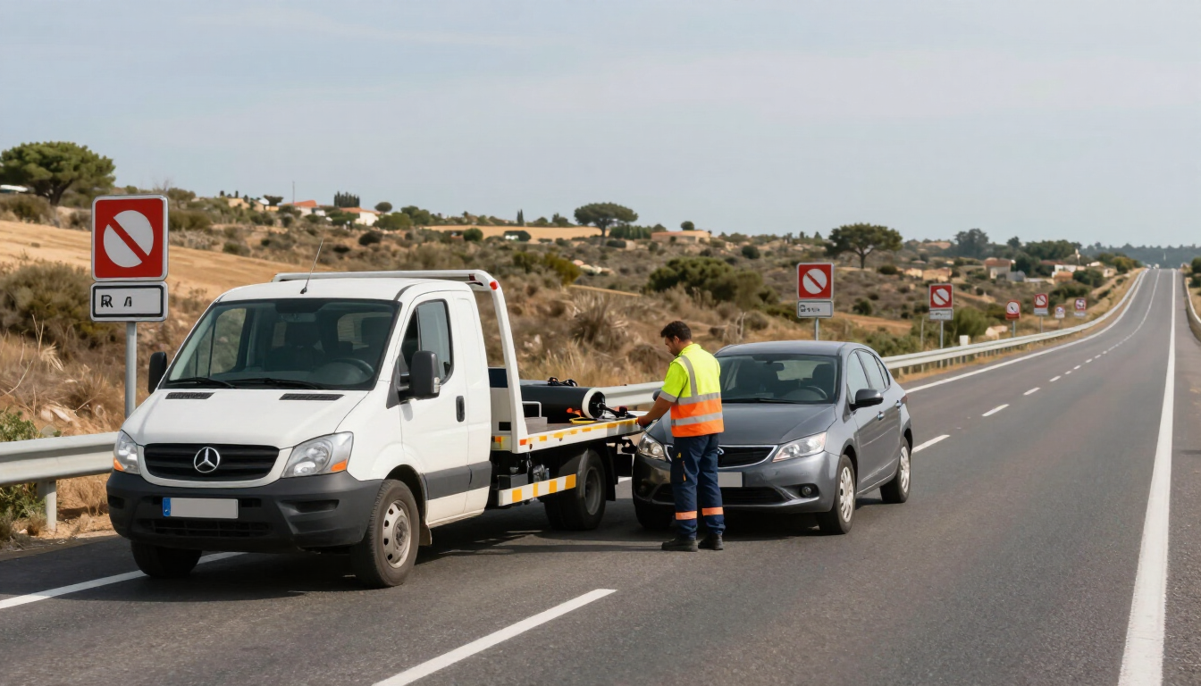 Grúa de asistencia en carretera 24 horas en Sevilla