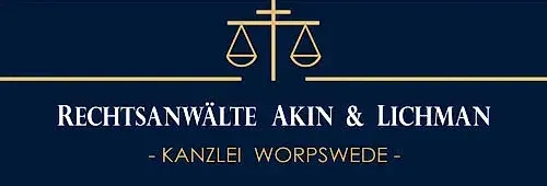 Ein Logo für eine Anwaltskanzlei namens Rechtsanwälte Akin & Lichman