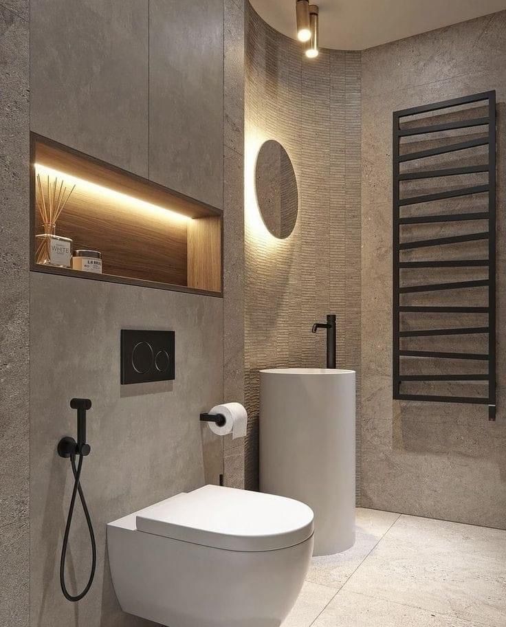 Décoration d'une salle de douche minimaliste