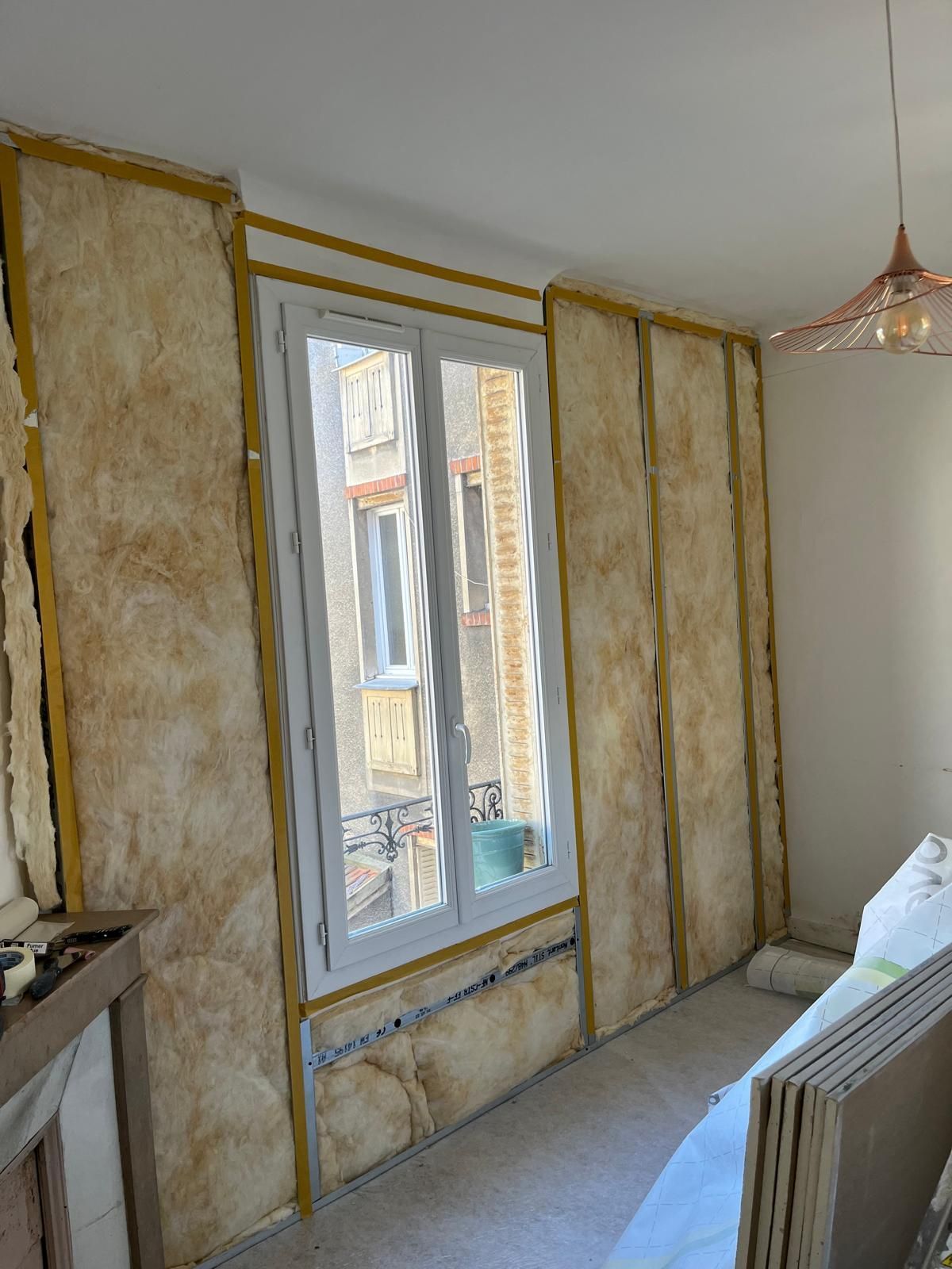 Isolation intérieure par laine de verre