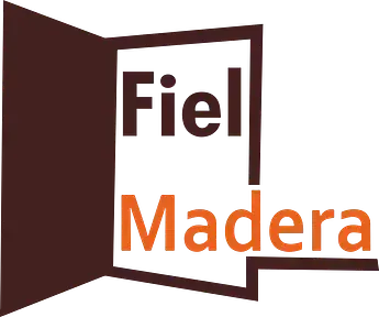 Un logotipo para una empresa llamada fiel madera