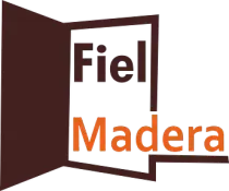 Un logotipo para una empresa llamada fiel madera