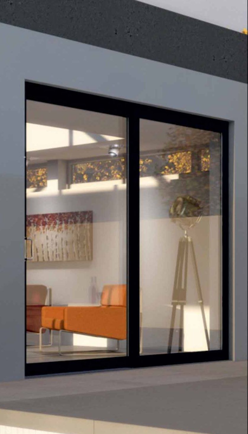 Finestra scorrevole alluminio - Accento Service Caslano