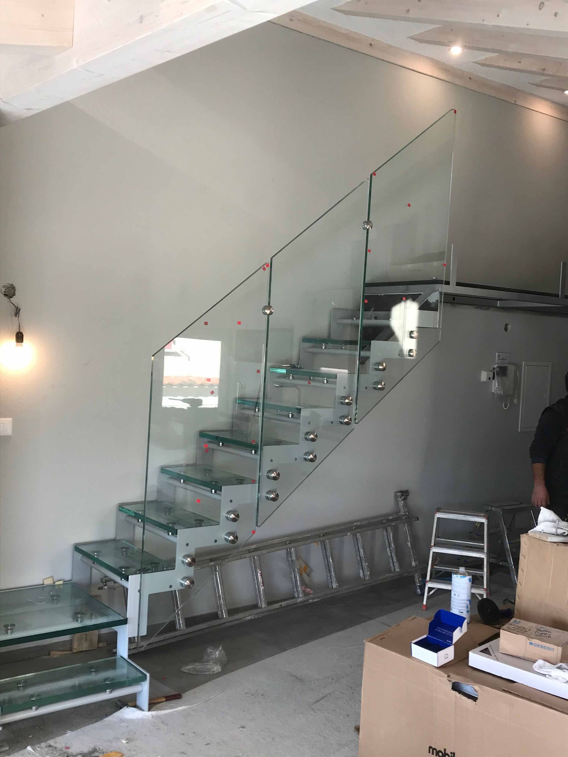 Ringhiera in vetro - Accento Service Caslano