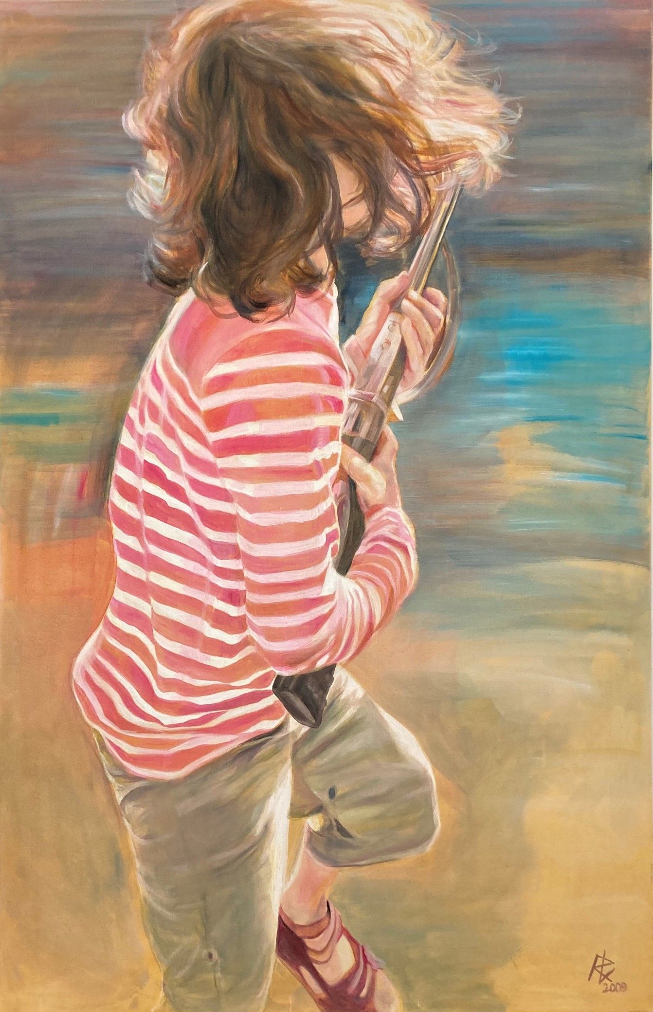 Jagd, 170 x 110 cm, 2009, Öl auf Leinwand