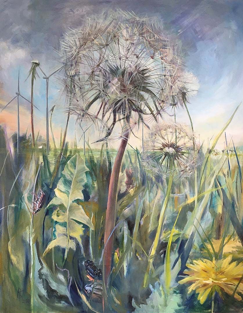 Wiese im Wind, 210  x  165 cm, 2020