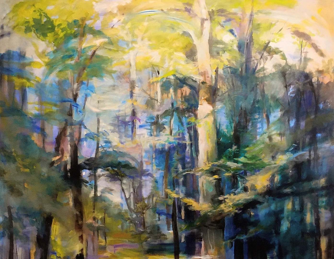 Dichter Wald, 165  x  210 cm, 2018