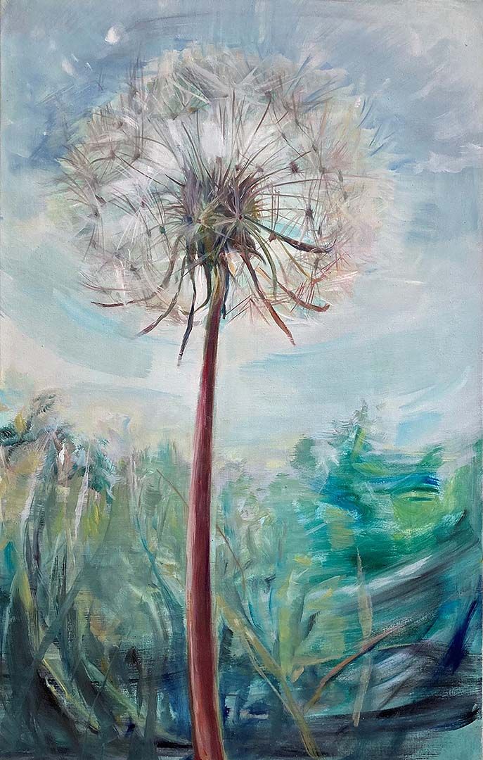 Riesenpusteblume, 110  x  70 cm, 2018