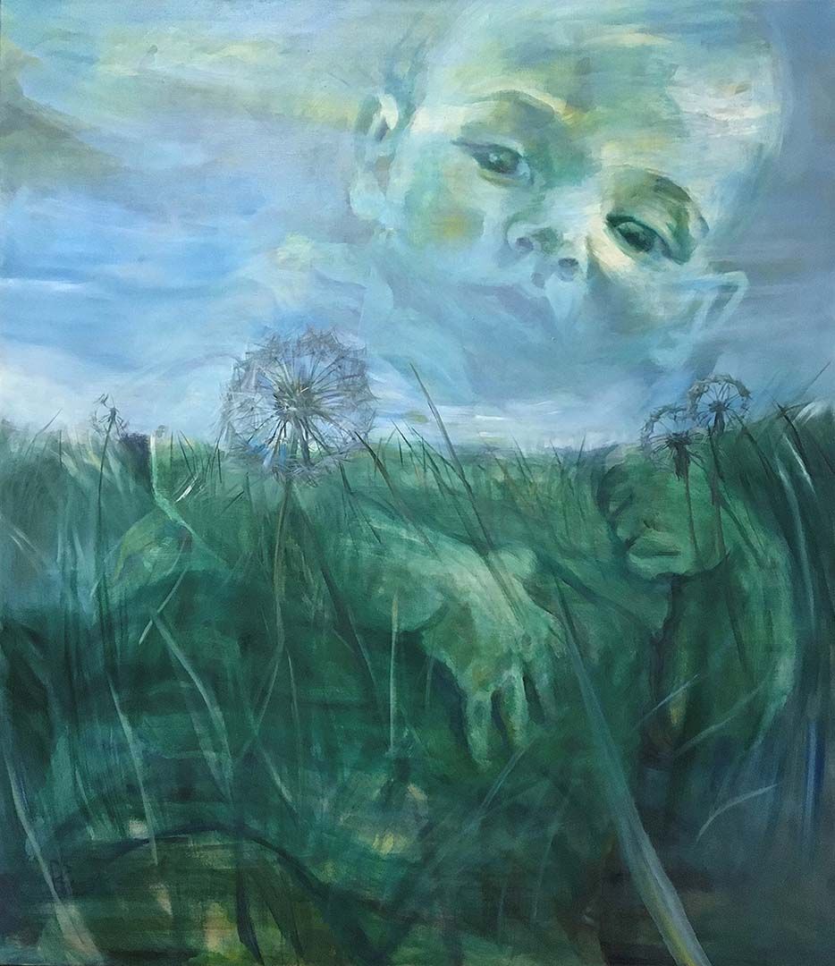 Gedanke an mein Ungeborenes, 150  x  130 cm, 2017