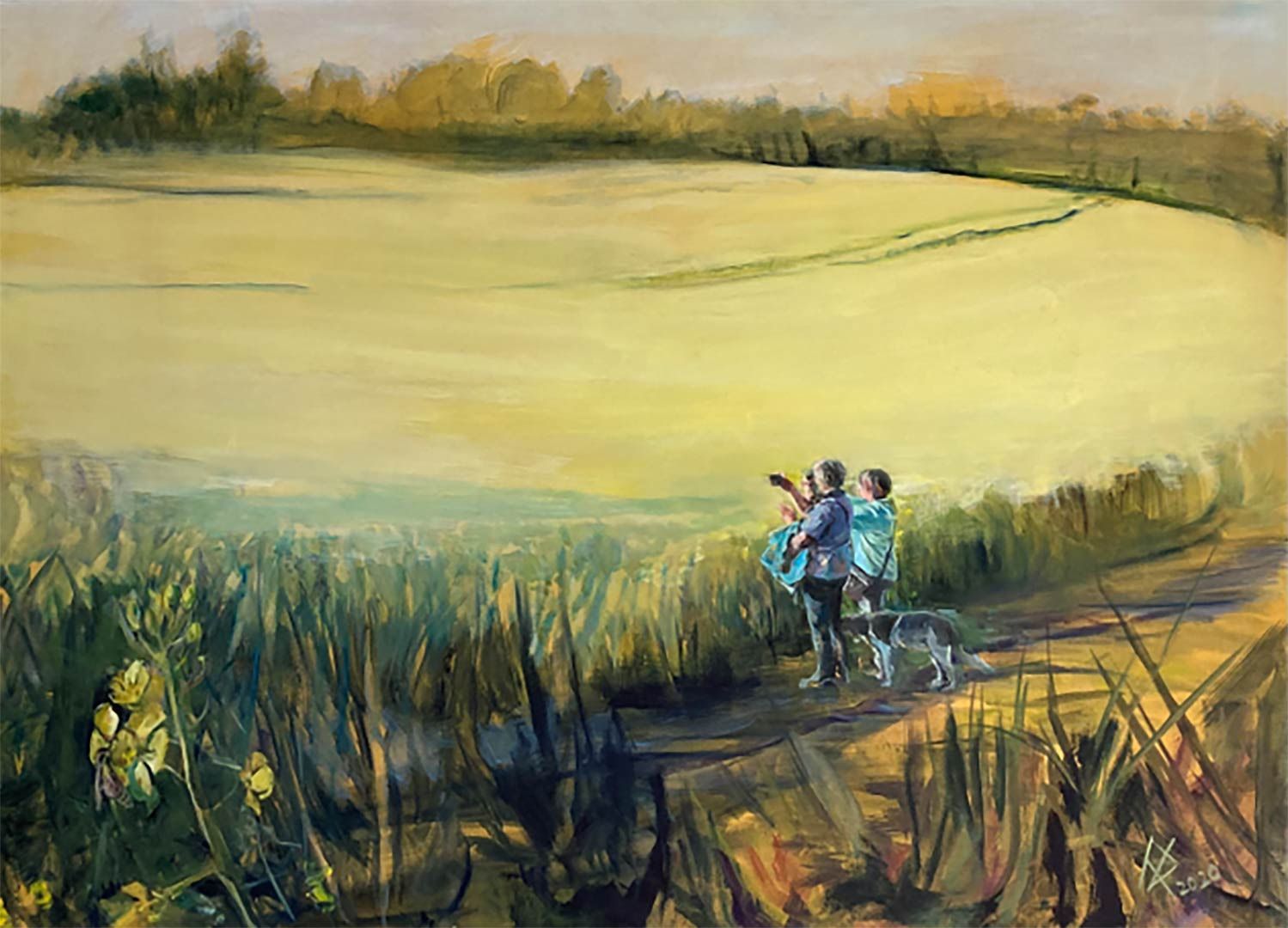 Rapsfeld im Corona-Lockdown, 110  x  150 cm, 2020