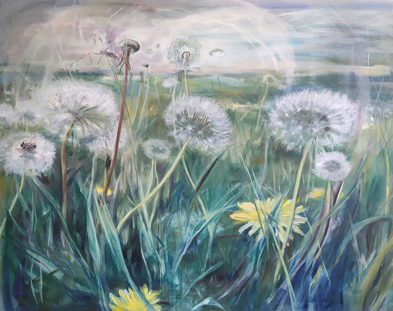 Große Wiesenlandschaft, 165  x  210 cm, 2019