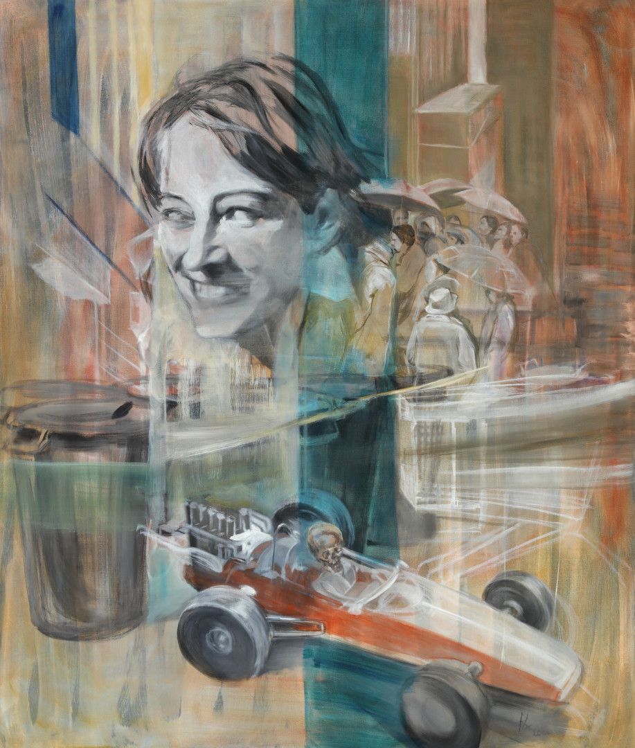 Schattenspiel, 120 x 85 cm, 2023, Öl auf Leinwand