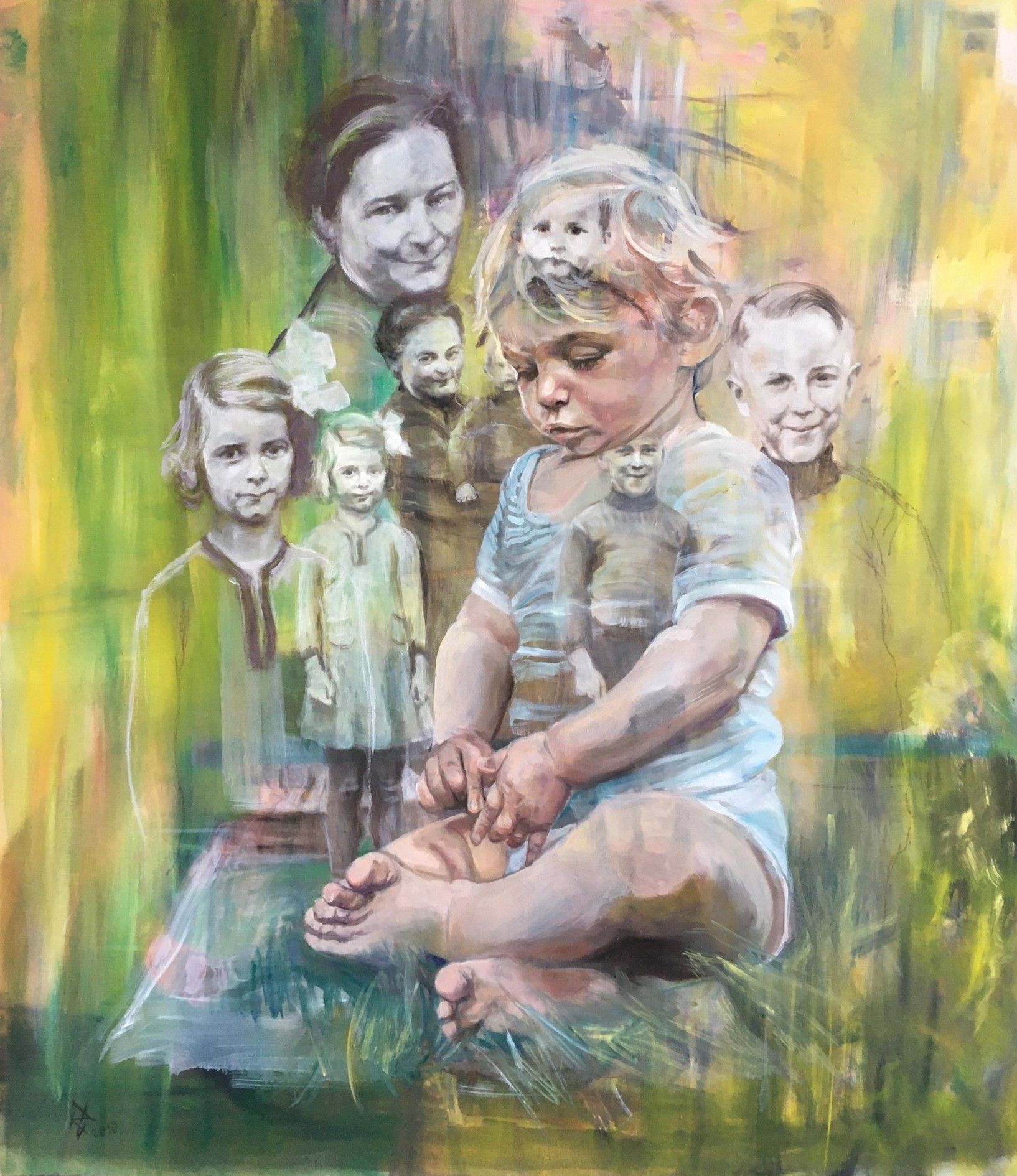 When Time Goes By, 150 x 130 cm, 2010, Öl auf Leinwand