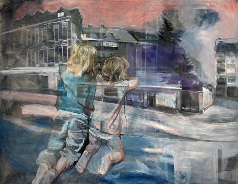 Zauberhafte Welt, 165 x 210 cm, 2010, Öl auf Leinwand