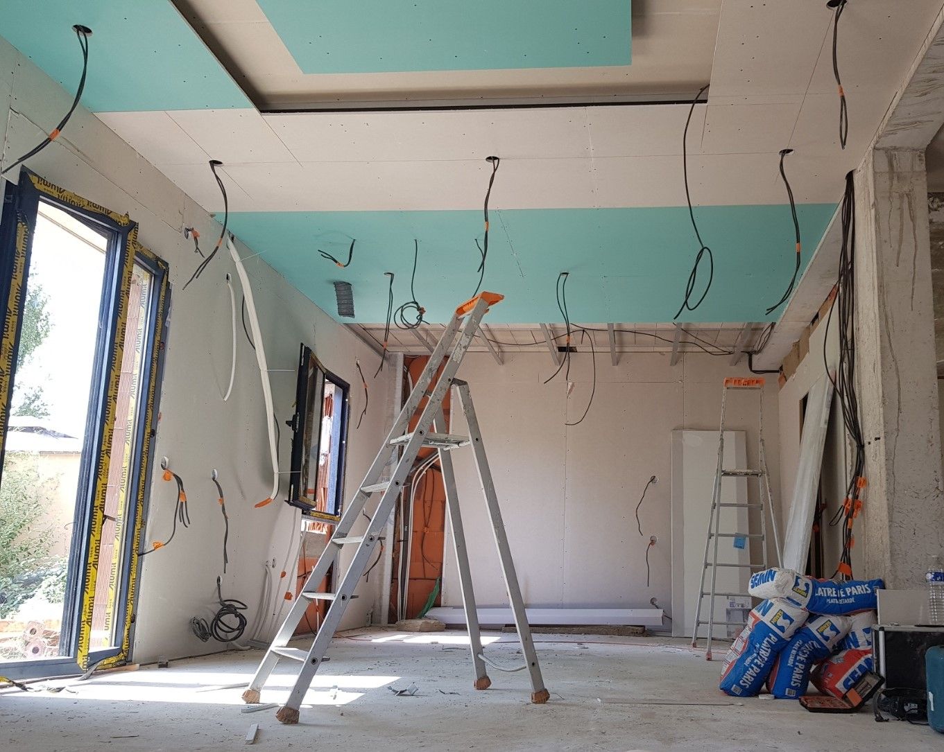 Une cuisine en rénovation.