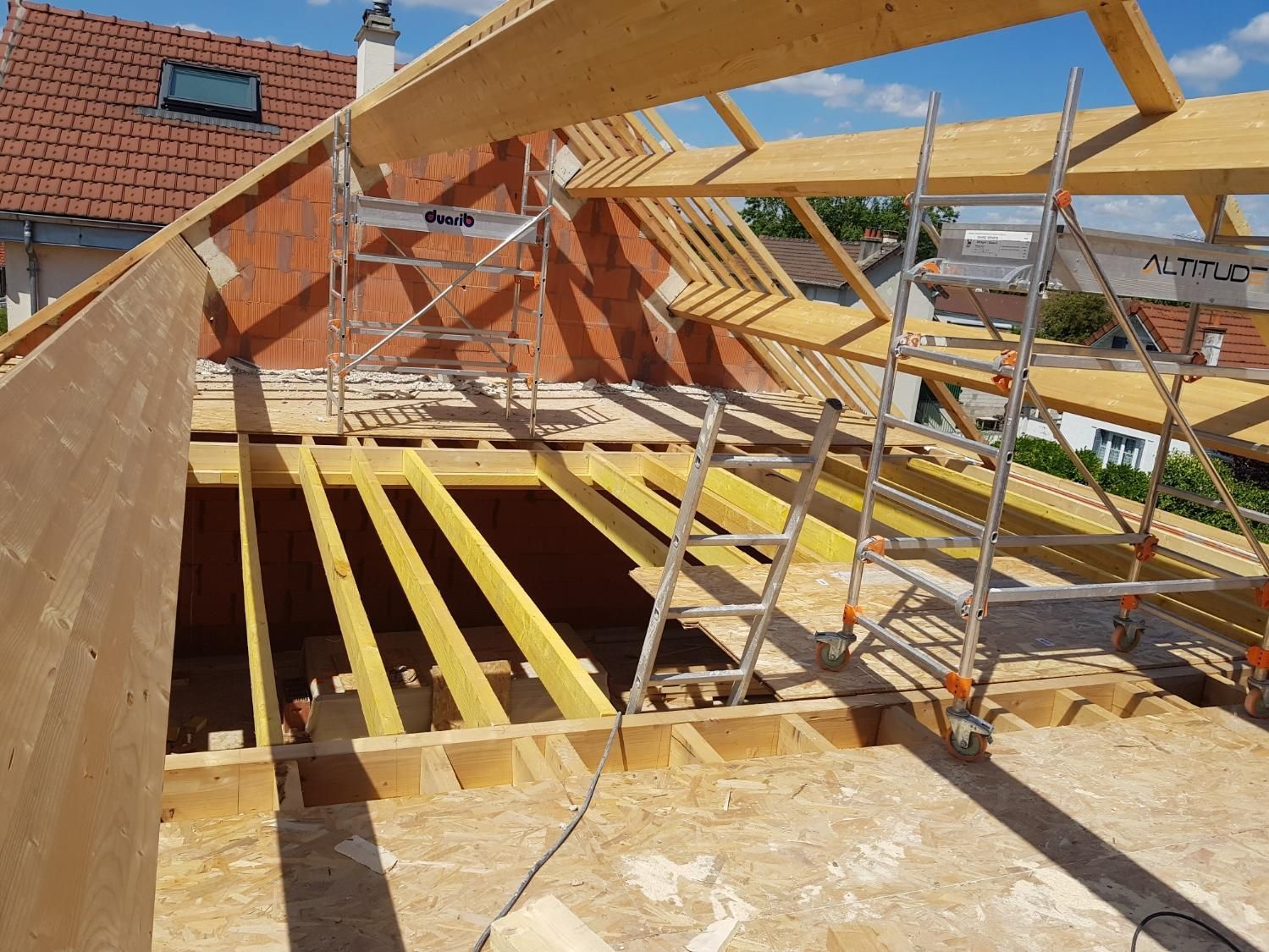 Surélévation de maison