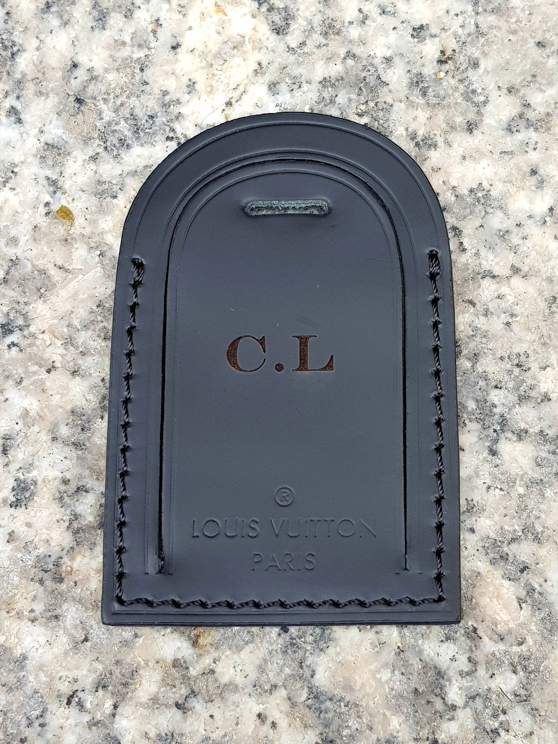 Sac Louis Vuitton gravé ''C.L''