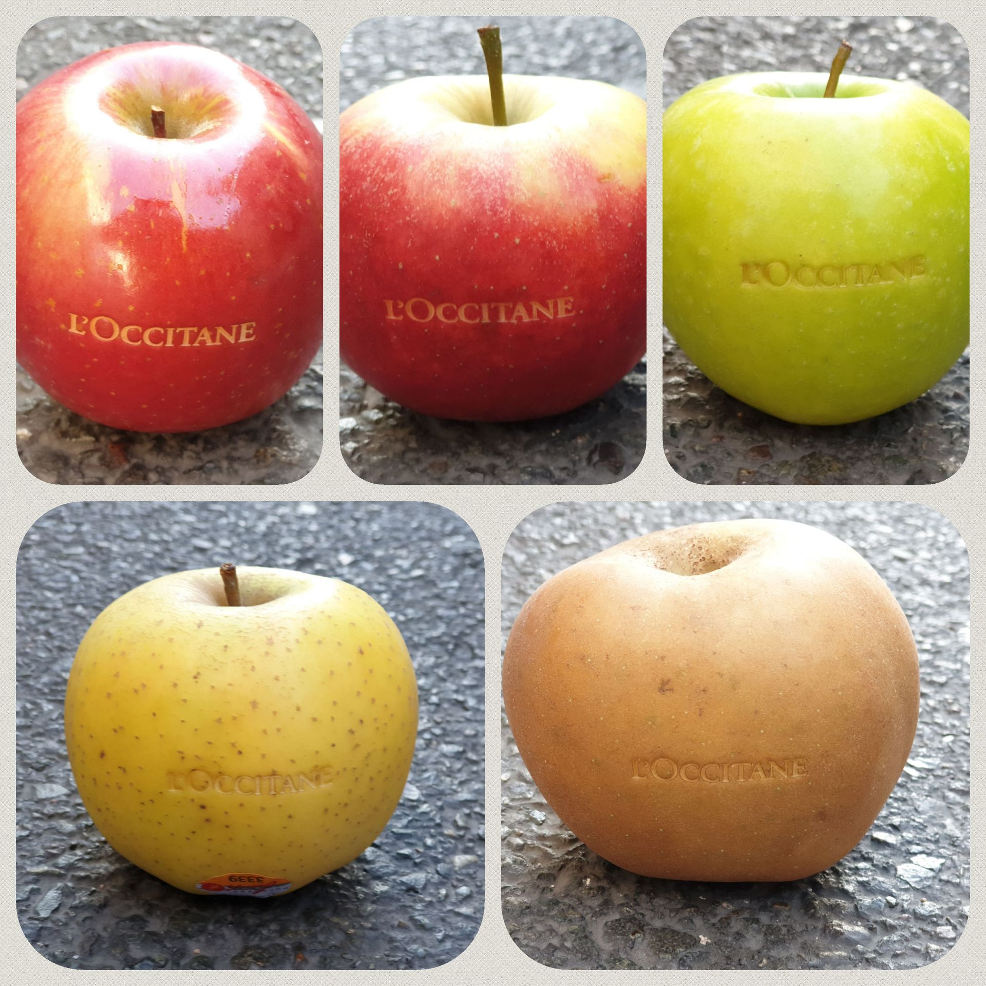 Photo de pommes gravées