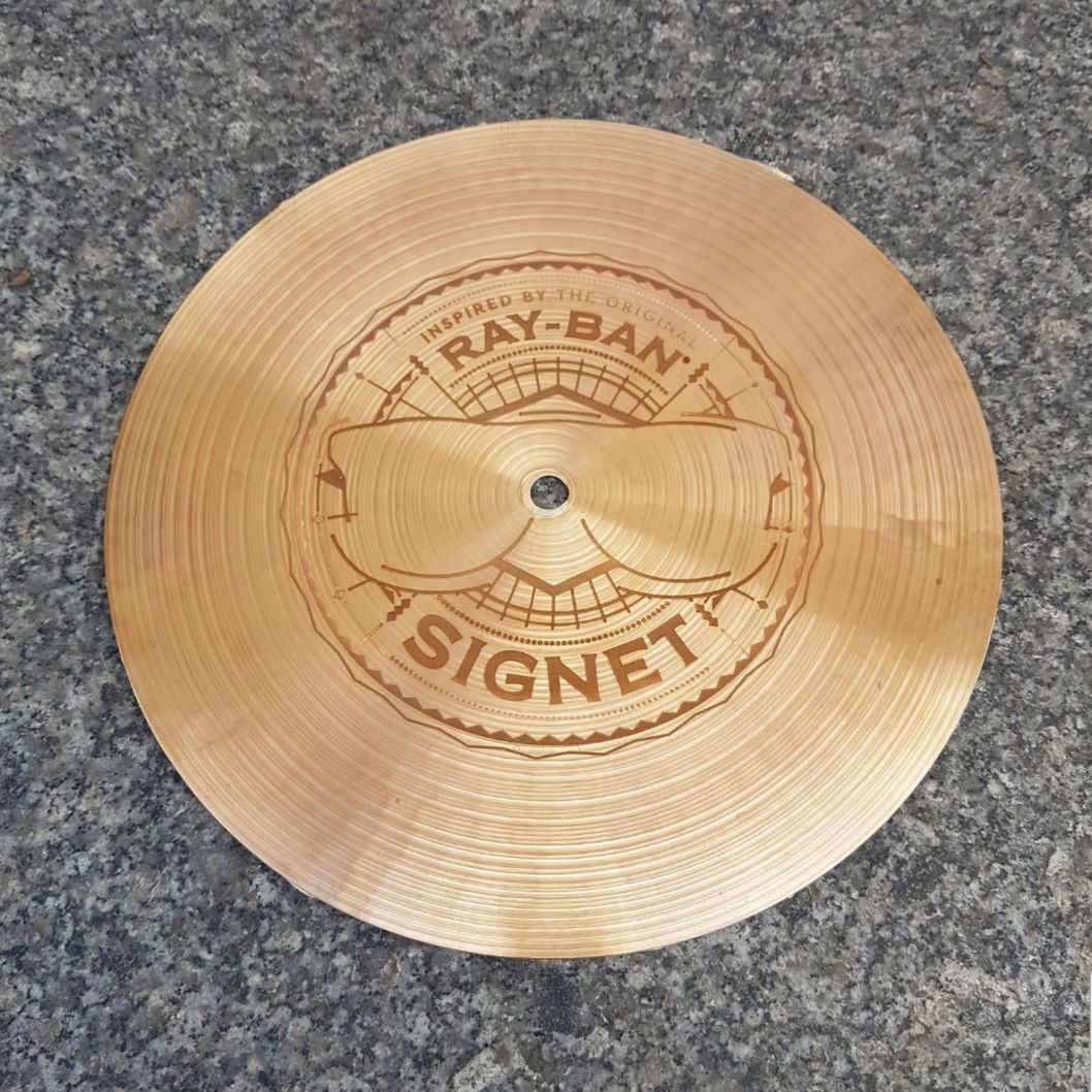 Photo d'un disque gravé