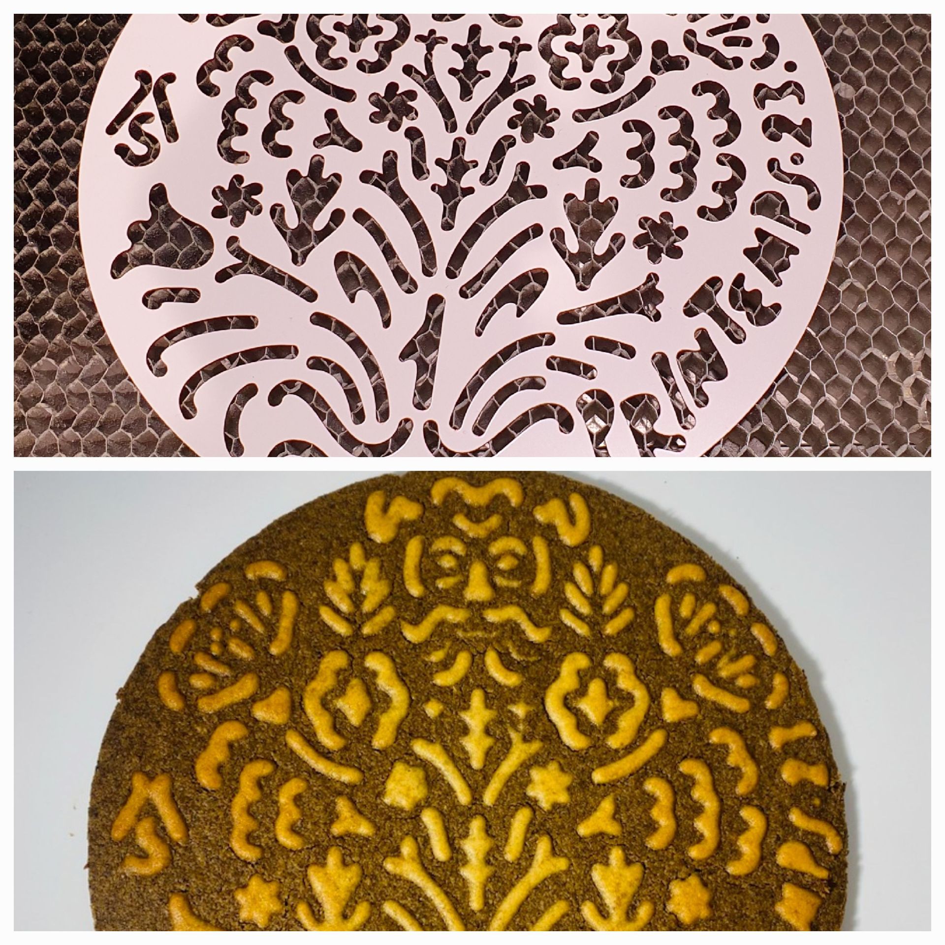 Plaque avec un motif champêtre gravé