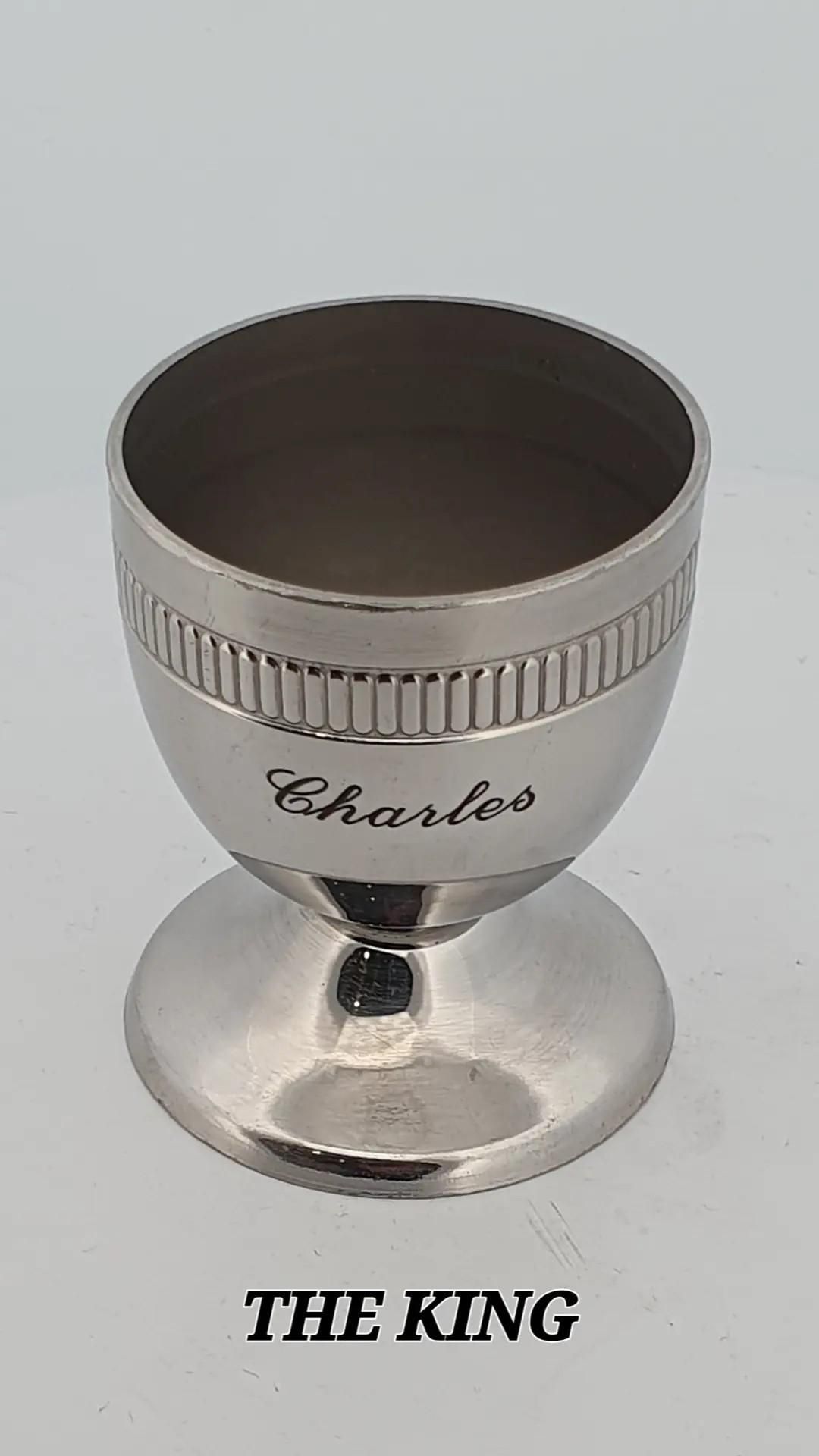 Photo d'un verre gravé ''Charles''