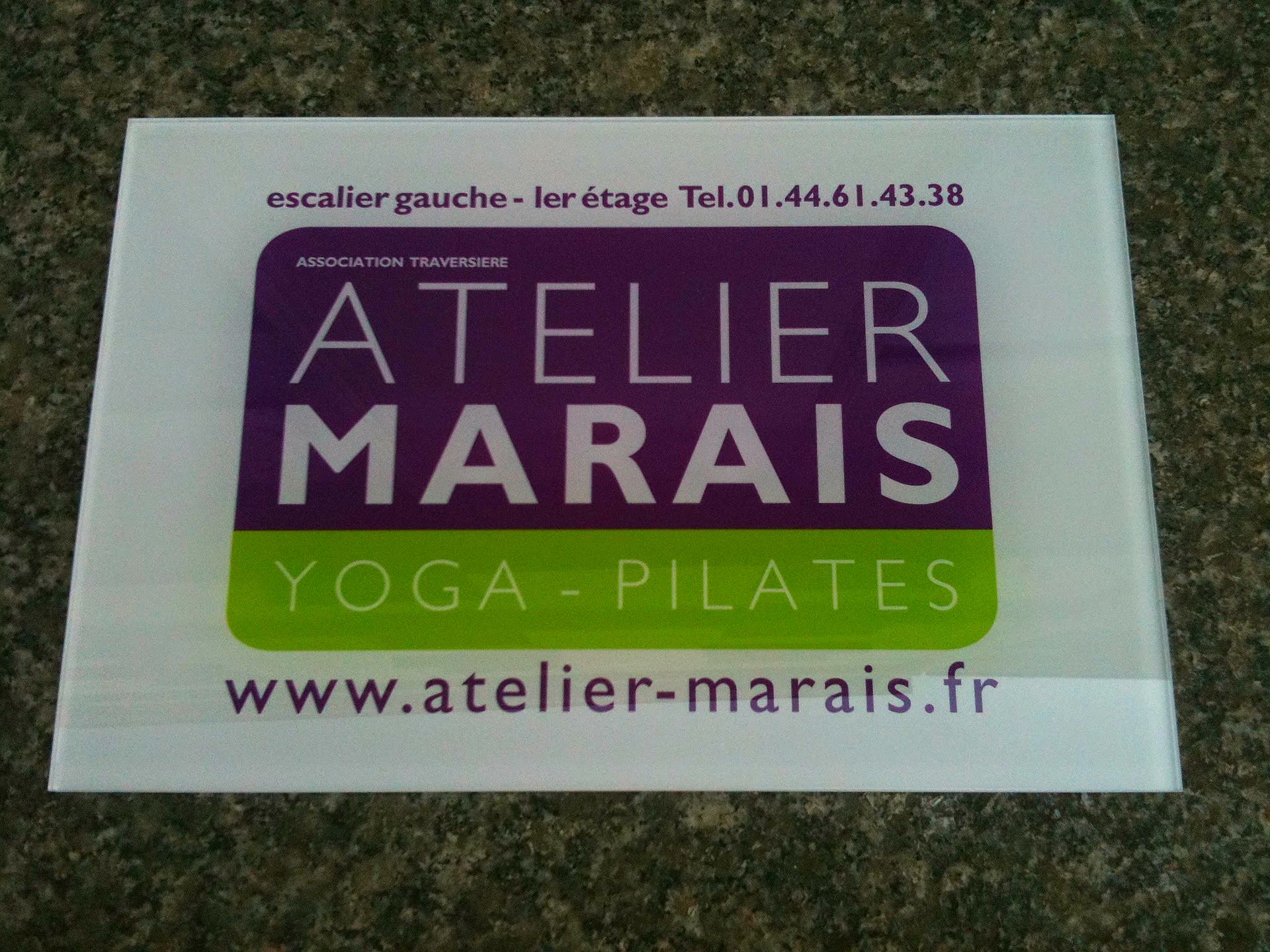 Logo sérigraphié ''Atelier Marais''