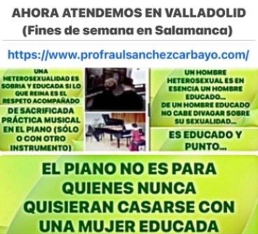 Arriba: Portadas de libros de lecciones de piano. Abajo: Figura religiosa sosteniendo una cruz.