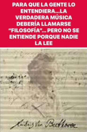 Texto sobre un sketch de Beethoven: 