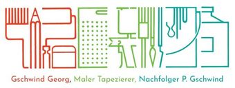 Gschwind Georg, Maler Tapezierer, Nachfolger P. Gschwind Logo