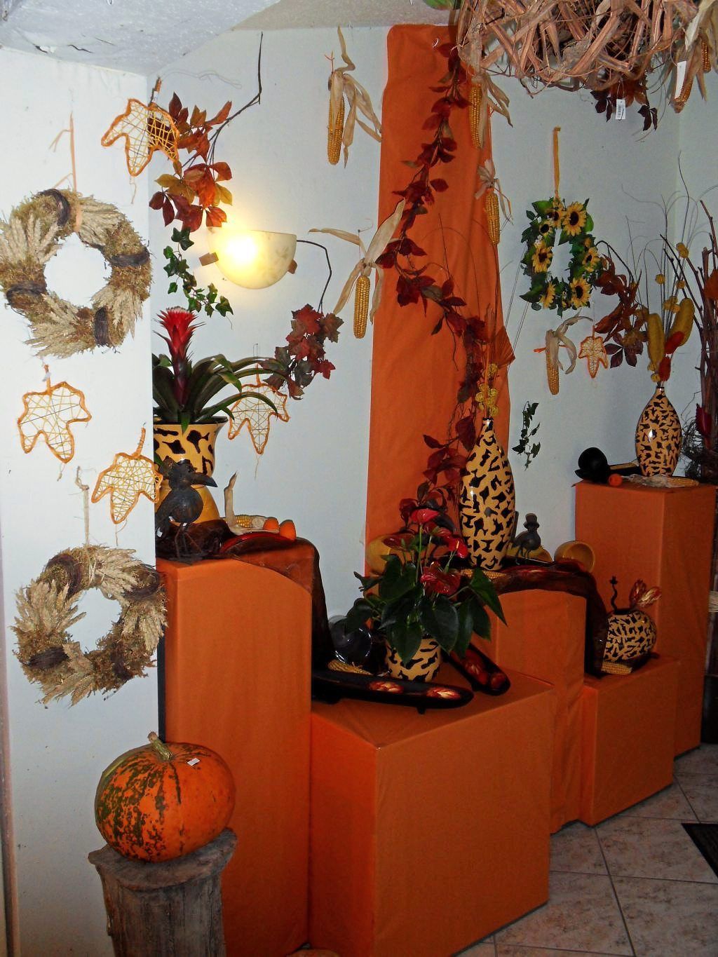 Geschenke Deko orange