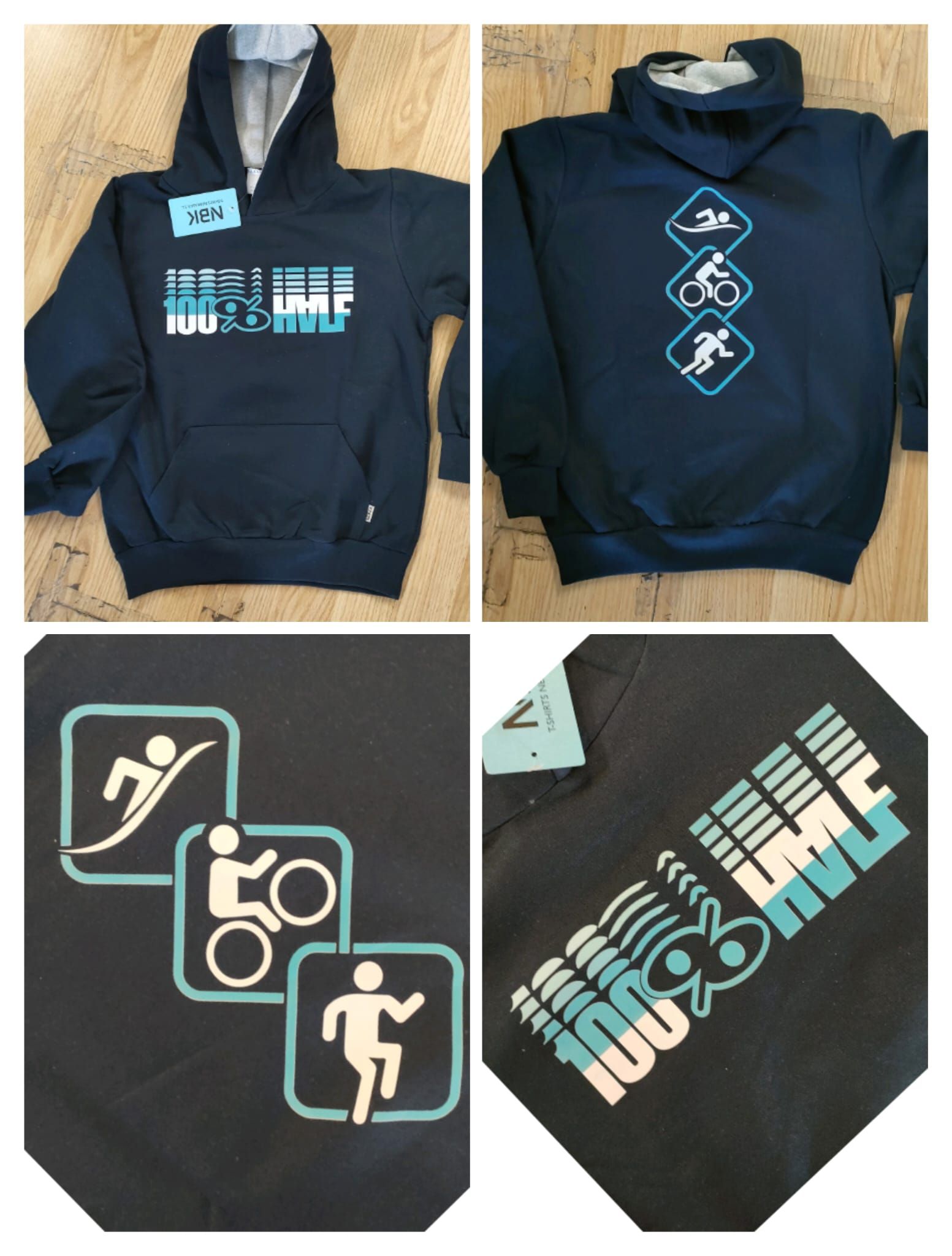 Una sudadera con capucha negra con la palabra límite escrita en ella