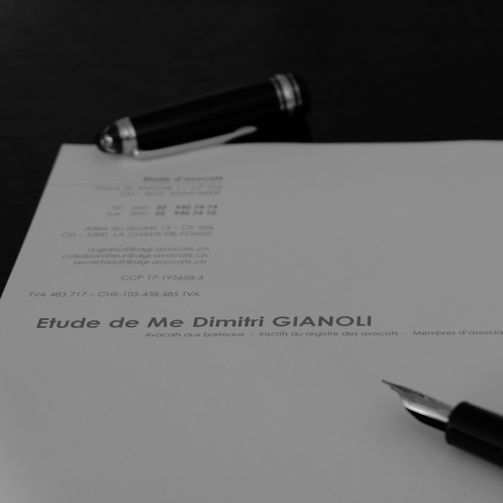 Etude de Me Dimitri Gianoli St-Imier