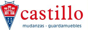 Un logotipo rojo, blanco y azul para Castillo.
