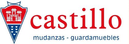 Un logotipo rojo, blanco y azul para Castillo.