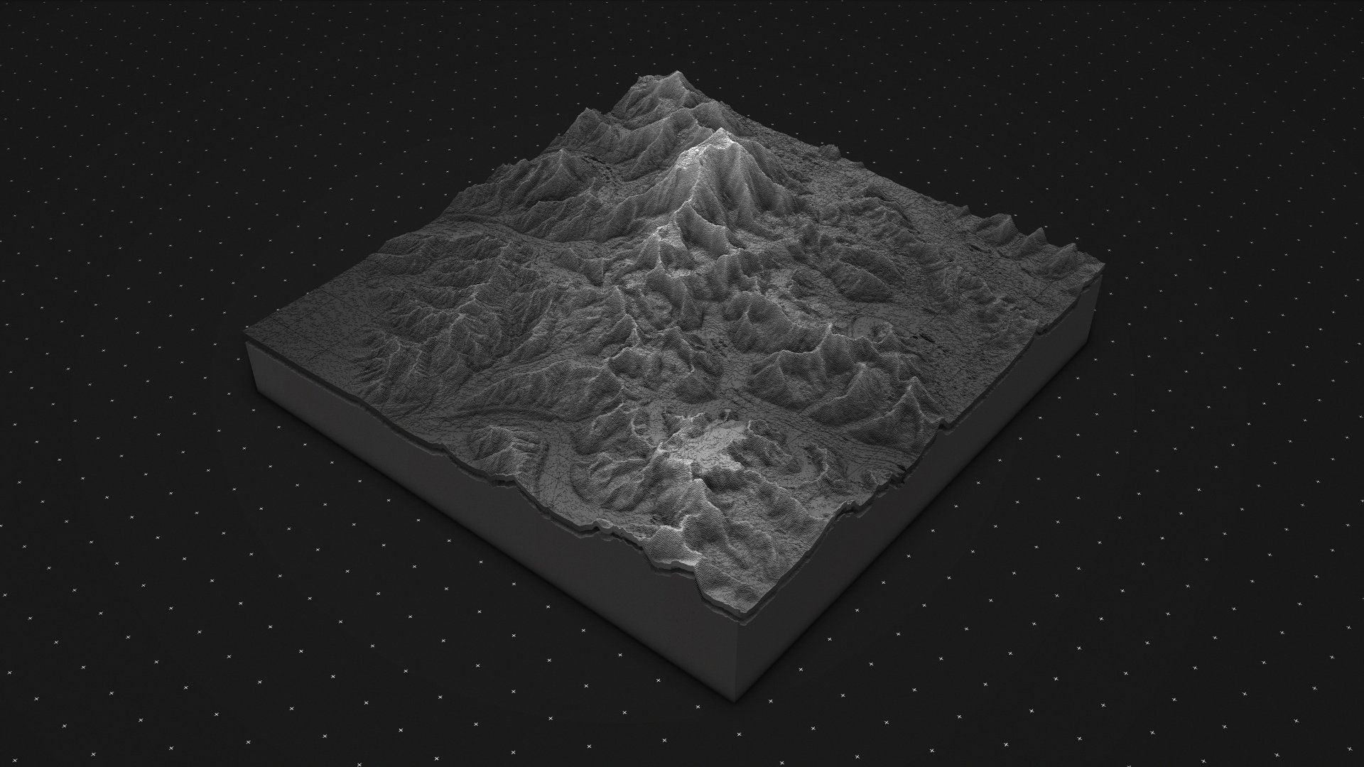 Plan 3d topographique